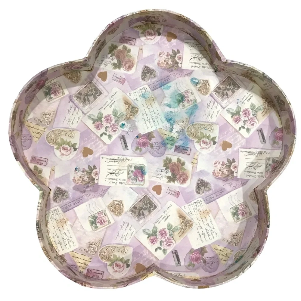 Keepsake Memory Postcard Print Petal Box Storage